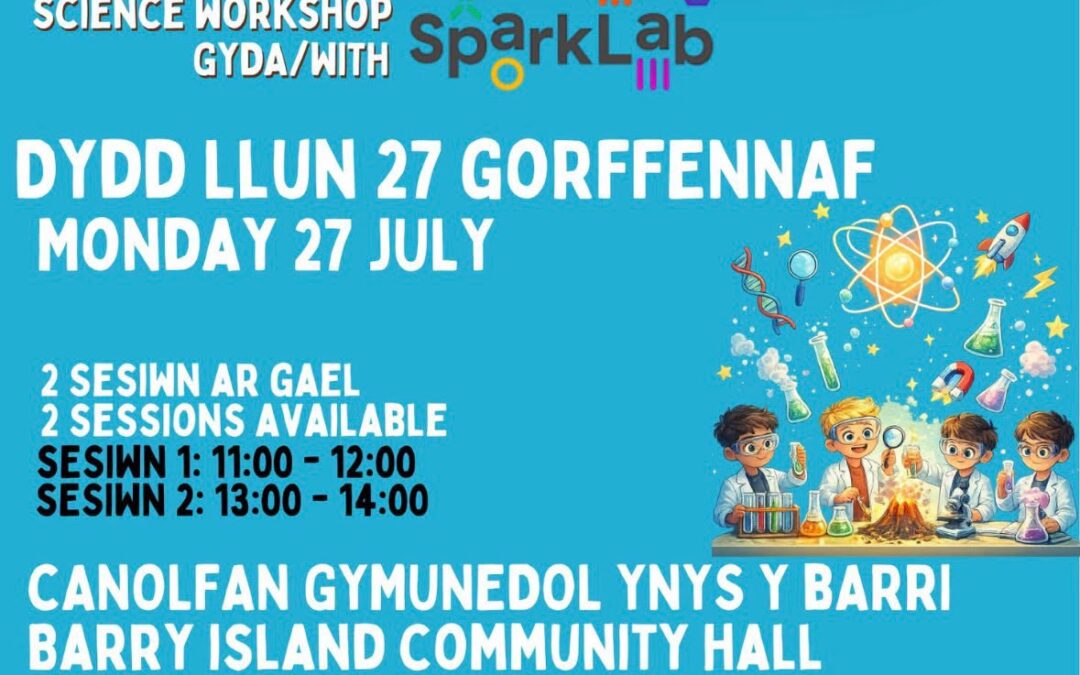 Science Workshop at Barry Island Community Hall on Monday 27th July